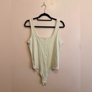 A New Day Dream Corset Style Square Neck Bodysuit Large